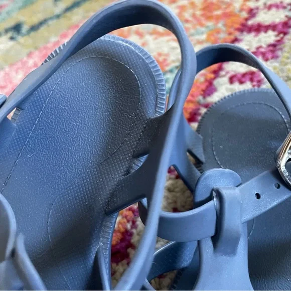 Blue Toddler Girl Jelly Fisherman Sandals - Picture 2 of 5